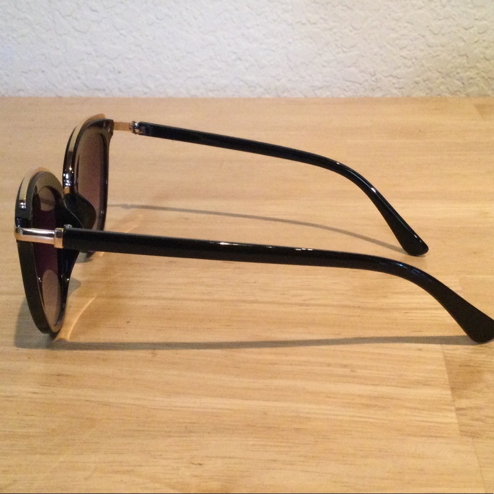 Gold Rimmed Sunglasses - Picture 2 of 2